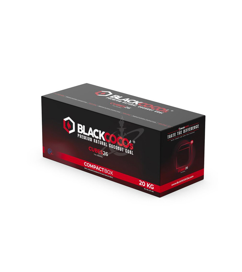 Carbones naturales Black Coco (26mm) - cajón 20kg