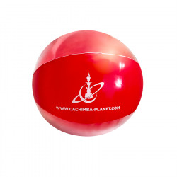 Balón de playa hinchable Cachimba Planet Rojo Transparente