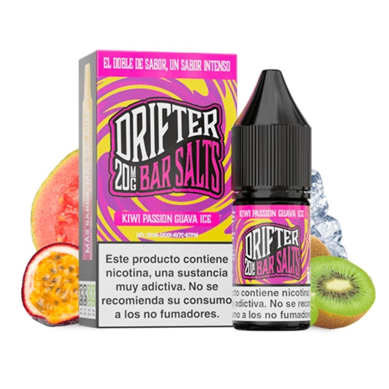 Juice Sauz Drifter Bar Salts Kiwi Passion Guava Ice 10ml 10mg