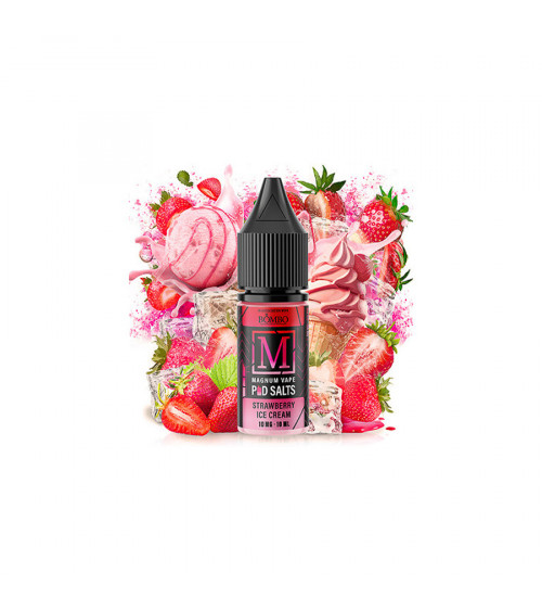 Magnum Vape by Bombo Salts Strawberry Ice Cream 20mg 10ml