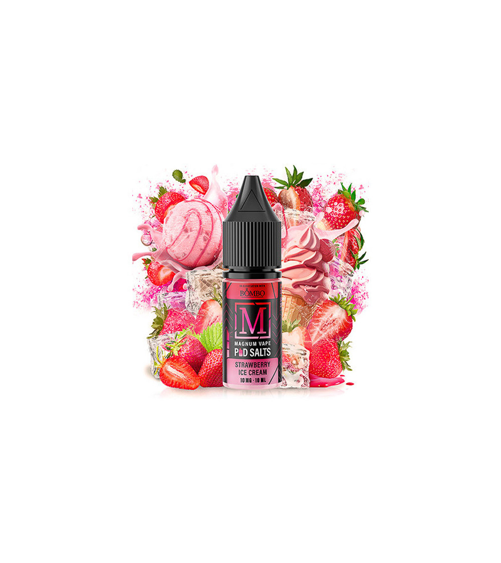 Magnum Vape by Bombo Salts Strawberry Ice Cream 20mg 10ml