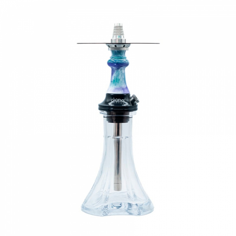 Cachimba Diana Hookah Mikro Turquesa Morado Blanco