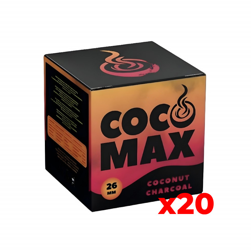 [Pack 20Kg] Carbón Natural Coco Max (26mm)  1kg