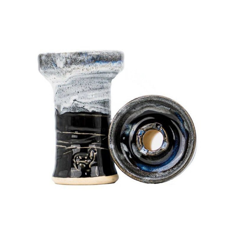 Imagen de la Cazoleta Alpaca Mini Rook Black White Imagen de la Cazoleta Alpaca Mini Rook Black White