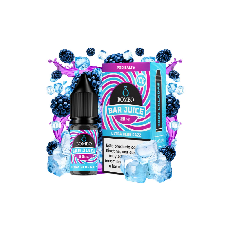 Bombo Bar Juice Ultra Blue Razz Ice 10ml 20mg