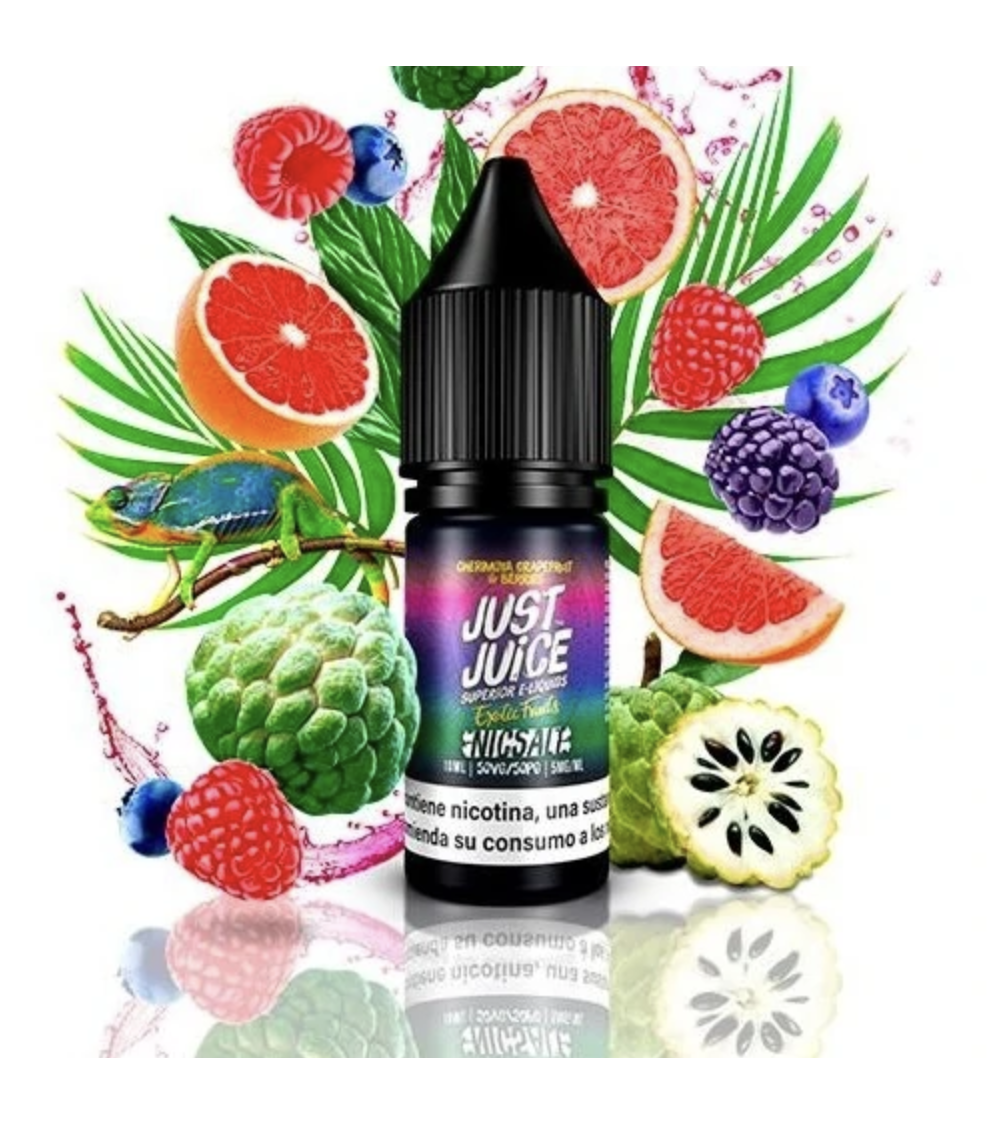 Just Juice Exotic Fruits Salt Cherimoya, Graperfruit and Berries 5mg 10ml
