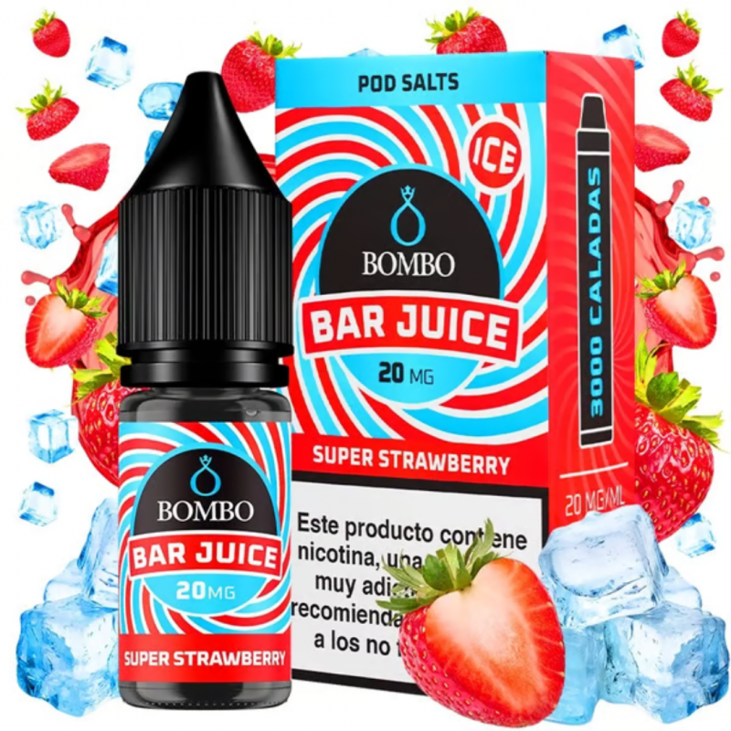 Bombo Bar Juice super Strawberry 10ml 20mg