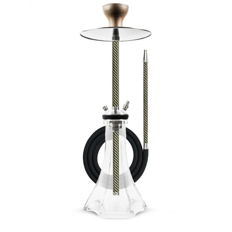 RF Handmade Carbon Hookah Gold