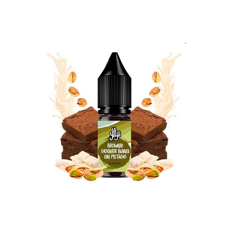La Yaya Salt Brownie Chocolate Blanco con Pistacho 10ml (0mg)