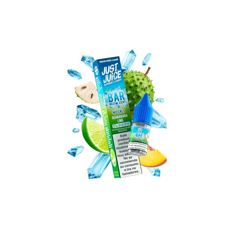 Just Juice Bar Below Zero Salts Guanabana Lime 20mg 10ml