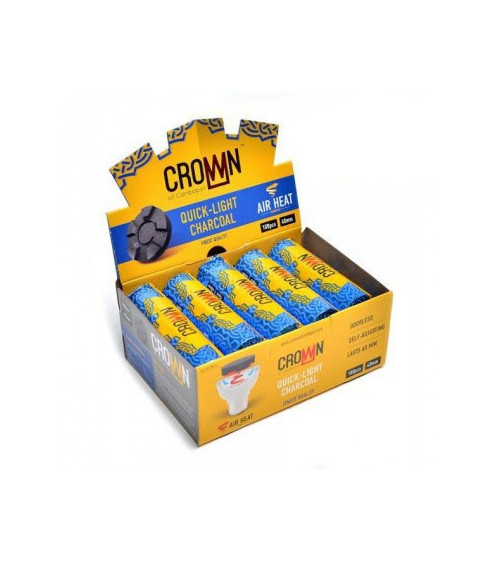 Carbón autoencendido Crown 1 caja (10 unidades)
