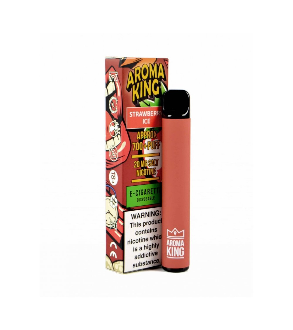Pod desechable Aroma King eHookah Strawberry Ice (Sin nicotina)