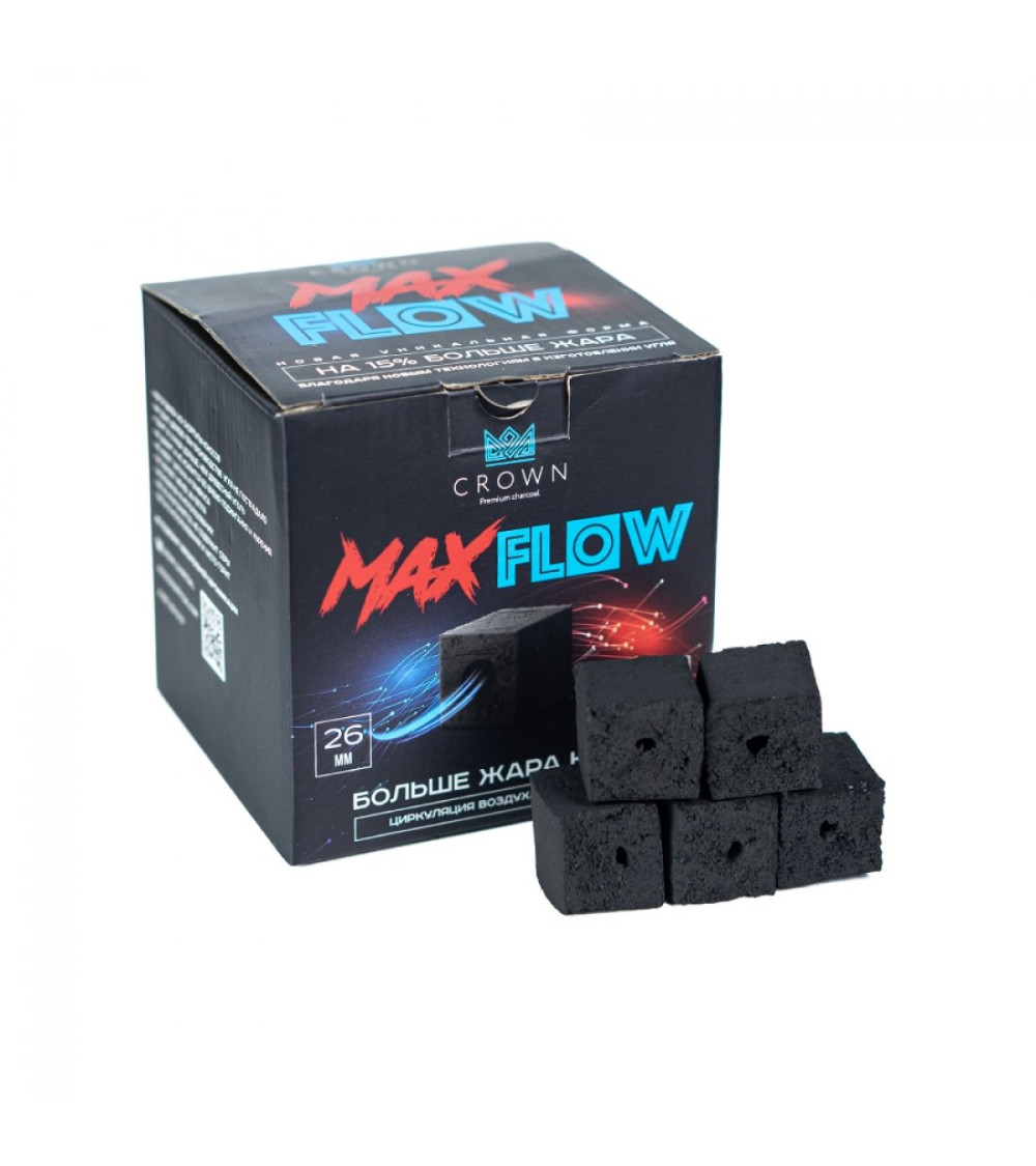 Carbones naturales Crown Max Flow 26mm (Pack 20kg) | Cachimba Planet |  Tienda de cachimbas y accesorios