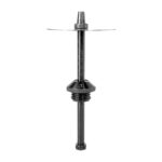 Cachimba Mr Shisha Baby Pro negra para principiantes, diseño compacto con vástago de calidad