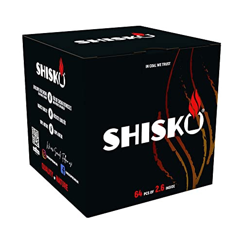 Pack 10kg Carbón natural Shisko 26mm para cachimba - Carbón premium España