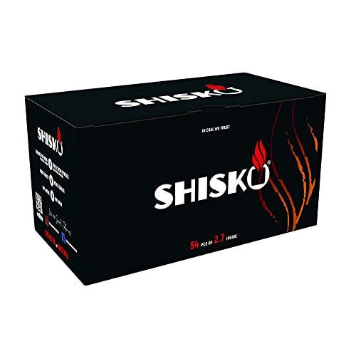 Pack 10kg Carbón natural Shisko 27mm para cachimba, carbón premium España