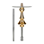 Cachimba VZ Hookah V4 premium con vástago acero inoxidable y cabeza dorada