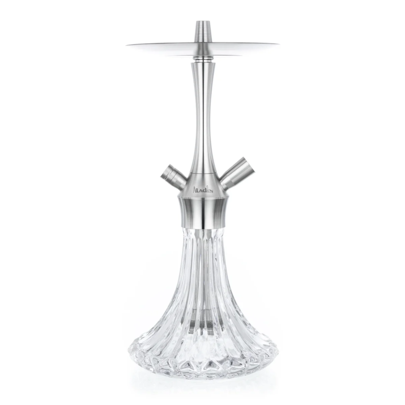Cachimba Aladin MVP A36 Silver - Shisha para principiantes con vaso de cristal