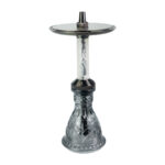 Cachimba Mr Shisha Baby Pro negra con base decorada, ideal para principiantes