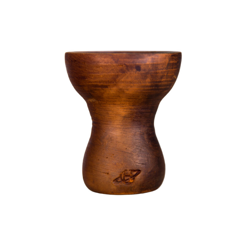 Cazoleta turca Helium Bowl x Raf Shisha Moloko Bowl de madera marrón