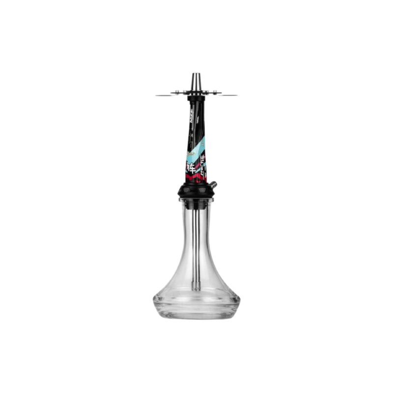 Cachimba Amotion Valve premium con válvula de aire, diseño moderno en cristal y negro