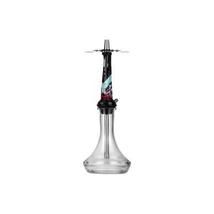 Cachimba Amotion Valve premium con válvula de aire, diseño moderno en cristal y negro