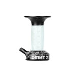 Cachimba DMNT Alkimia blanca y negra de tamaño mediano con diseño moderno