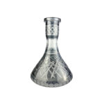 Base de cristal grande DASH CUTS PRO GREY para cachimba - Base cachimba diseño moderno