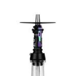Cachimba Amotion Flash Bang Black mediana con tubo negro y vástago plateado