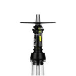 Cachimba Amotion Flash Bang Black mediana con vástago negro y detalles amarillos