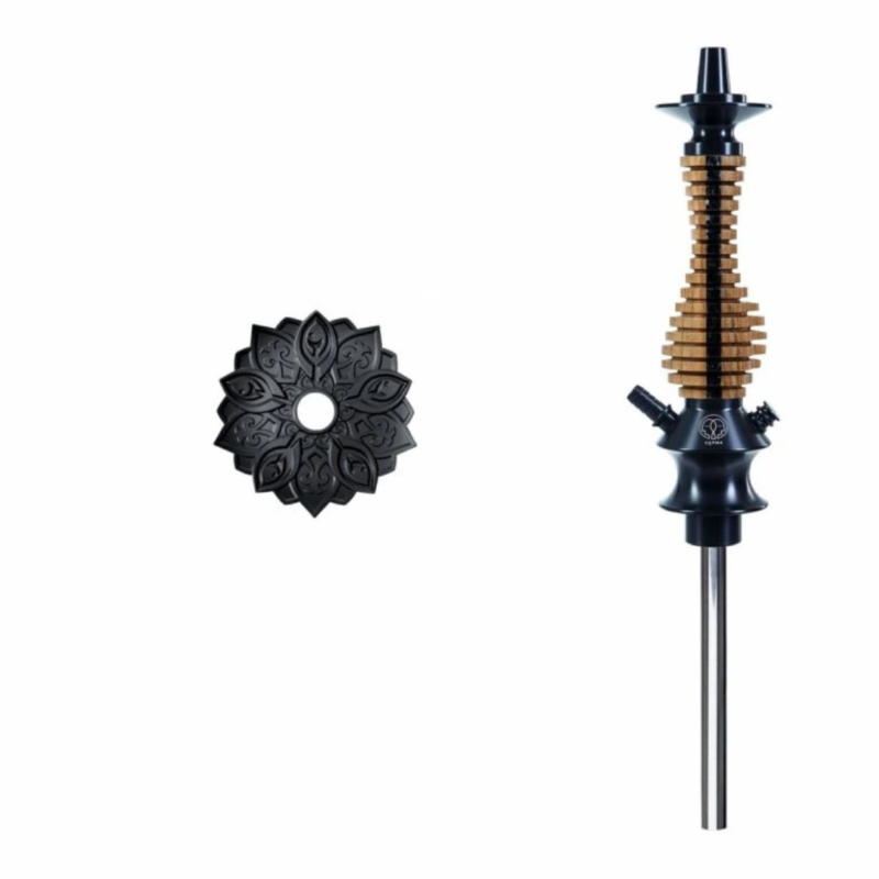 Cachimba Karma 3.0 Mini Stripe Black premium con diseño moderno y accesorios