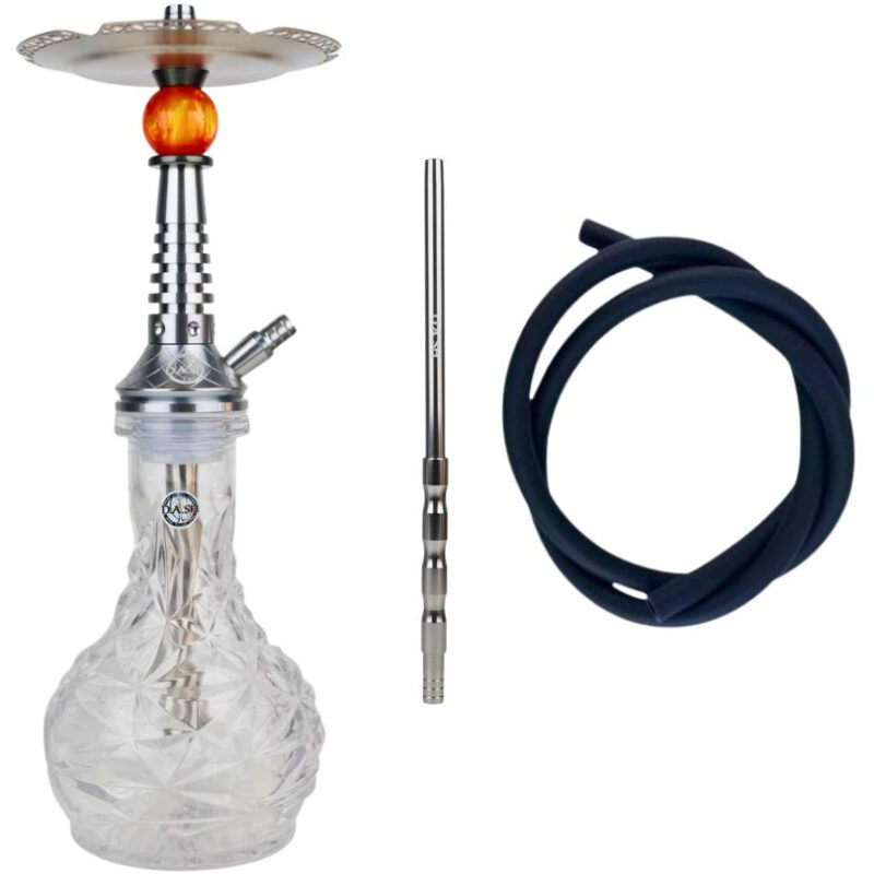 Cachimba Dash Mini Cosmo - Pequeña cachimba con bowl cristal y vástago plateado