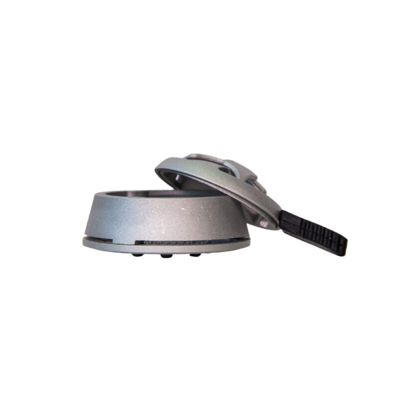Gestor de calor tipo Kaloud Mate para cachimba, diseño ergonómico con mango negro
