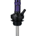 Cachimba WANDY Chaos Mini Saber Silver - Mini cachimba plateada con diseño púrpura
