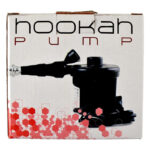 Soplador eléctrico Hookah Pump para cachimbas, accesorio negro con diseño moderno