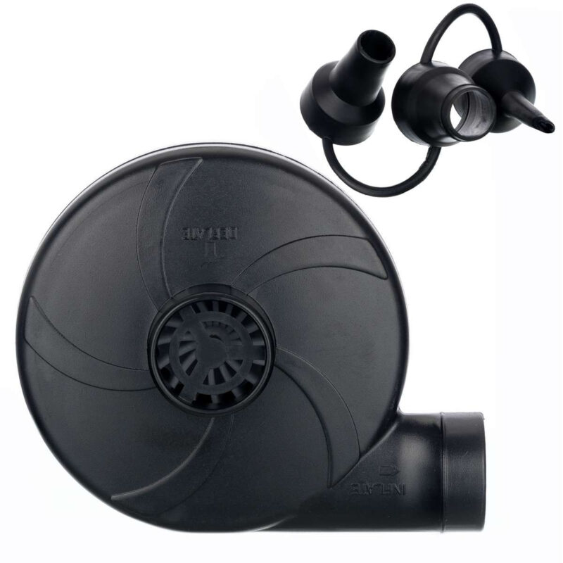 Soplador eléctrico Hookah Pump negro con accesorios para cachimba