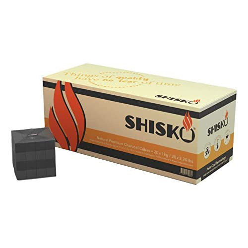 Pack 20kg Carbón natural Shisko 26mm para cachimbas - Carbón premium