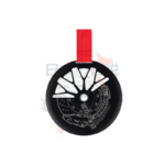 Cachimba ELBOMBER Hookah Mid Night Premium - Diseño negro con detalles plateados