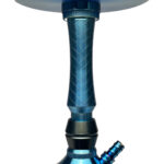 Cachimba Mr Shisha Valhalla Blue mediana diseño azul con grip quilted