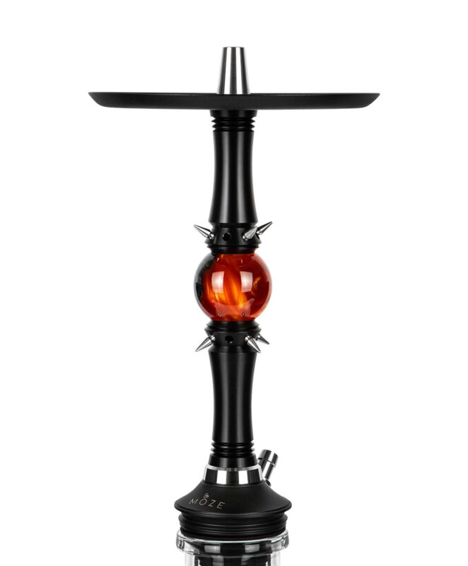 Moze Sphere 2 Lucent Mars cachimba premium negra con esfera roja