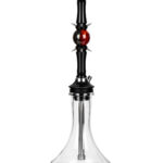 Cachimba Moze Sphere 2 Lucent Mars premium con bola roja y base cristal transparente