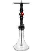 Cachimba Moze Sphere 2 Lucent Mars premium con bola roja y base cristal transparente