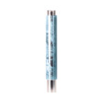Tubo de inmersión de resina Helium Elysium azul con acabado metalizado - Accesorio cachimba