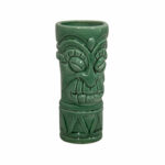 Vaso Coctelería Tiki Verde - Accesorio para cócteles tropicales con diseño tiki