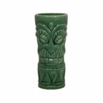 Vaso Tiki verde cerámica para cócteles tropicales - Accesorio cachimbería España