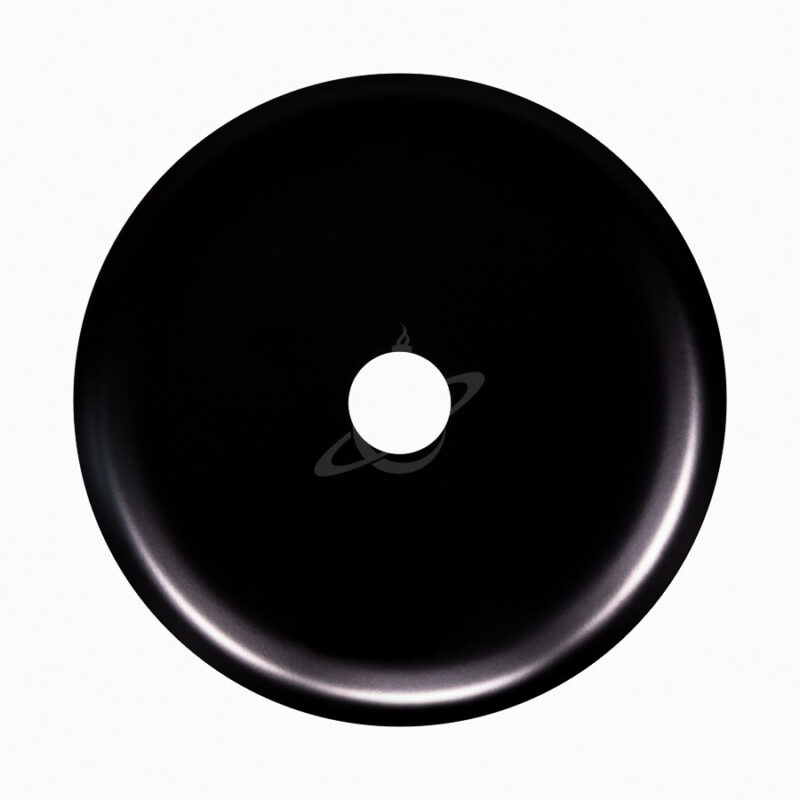 Plato Helium Elysium negro para cachimbas - Plato y pantalla de calidad premium