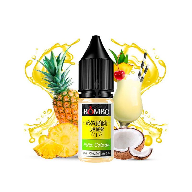 Bombo Nic Salt Wailani Juice Piña Colada 10ml - Líquido nicotina cachimba