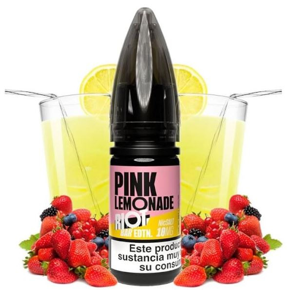 Pink Lemonade Riot Squad Sales nicotina 10mg líquido cachimba