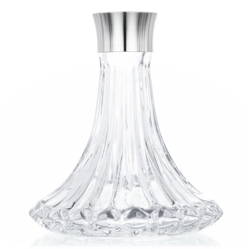 Base Cachimba Aladin MVP A36 Clear cristal transparente con anillo plateado