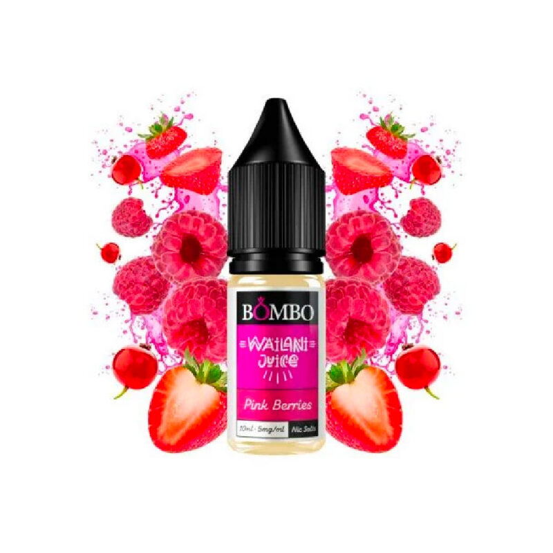 Bombo Nic Salt Wailani Juice Pink Berries - Líquido vaping 10ml con sales de nicotina